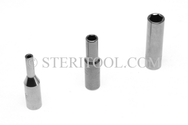 #10470 - 1/8" x 1/4dr Stainless Steel Deep Socket. 1/4dr, 1/4 dr, 1/4-dr, deep, socket, stainless steel